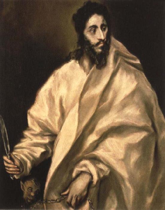 El Greco St Bartholomew oil painting image